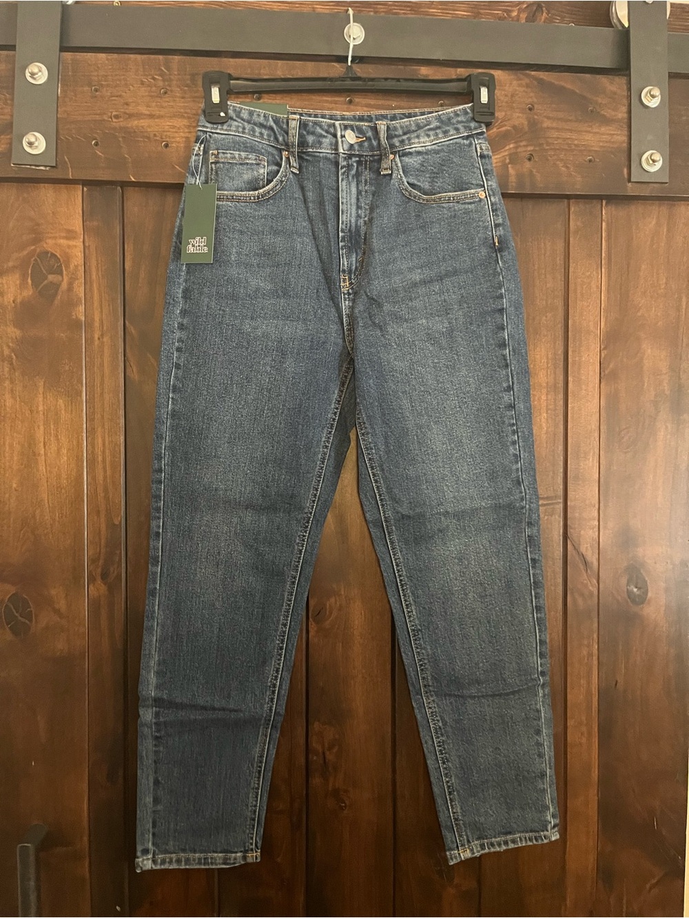 wild fable High-Rise Straight Jeans - Blue Denim